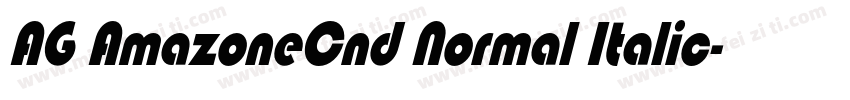 AG AmazoneCnd Normal Italic字体转换
